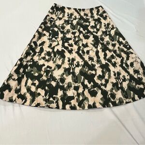 H&M Black and Cream A-Line Skirt